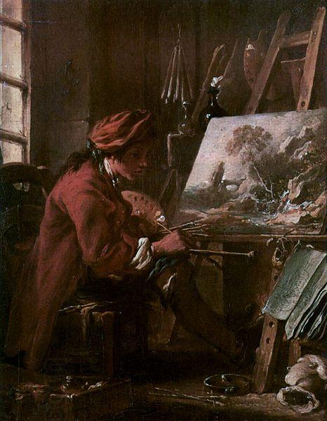 Francois Boucher Le Peintre dans son atelier oil painting picture